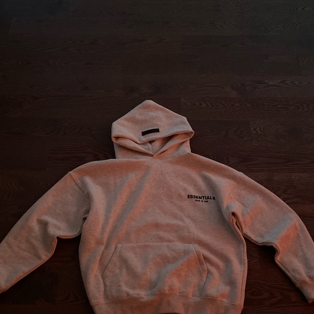 Essentials light oatmeal hoodie